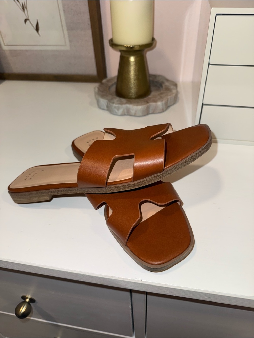 Women’s Target A New Day Brown Slide Sandal